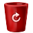 Corbeille Rouge Vide Icon