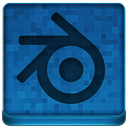 Blue Blender Icon 128x128 png