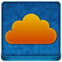 Blue Cloud Coloured Icon 128x128 png