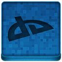 Blue deviantART Icon 128x128 png