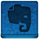 Blue Evernote Icon 128x128 png