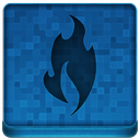 Blue Fire Icon 128x128 png