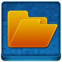 Blue Folder Coloured Icon