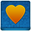 Blue Heart Coloured Icon