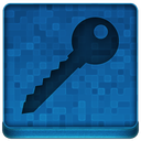 Blue Key Icon 128x128 png