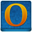 Blue Opera Coloured Icon 128x128 png