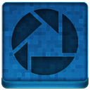 Blue Picassa Icon 128x128 png