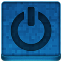 Blue Shutdown Icon