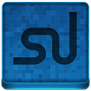 Blue Stumble Upon Icon 128x128 png
