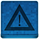 Blue Warning Icon 128x128 png