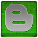 Green Blogger Coloured Icon 128x128 png