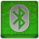 Green Bluetooth Coloured Icon 128x128 png