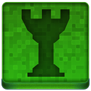 Green Chess Tower Icon 128x128 png