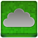 Green Cloud Coloured Icon 128x128 png