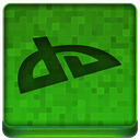 Green deviantART Icon 128x128 png