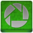 Green Picassa Coloured Icon