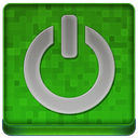 Green Shutdown Coloured Icon