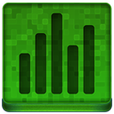 Green Statistics Icon 128x128 png