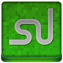 Green Stumble Upon Coloured Icon 128x128 png
