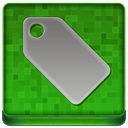 Green Tag Coloured Icon 128x128 png
