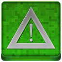 Green Warning Coloured Icon