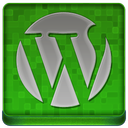 Green WordPress Coloured Icon 128x128 png