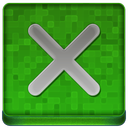 Green X Coloured Icon 128x128 png