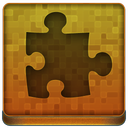 Orange Puzzle Icon 128x128 png