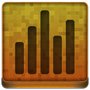 Orange Statistics Icon