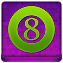 Pink 8Ball Coloured Icon