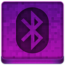 Pink Bluetooth Icon 128x128 png