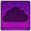 Pink Cloud Icon 128x128 png