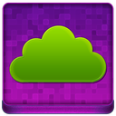 Pink Cloud Coloured Icon