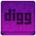 Pink Digg Icon 128x128 png