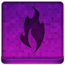 Pink Fire Icon 128x128 png