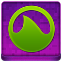 Pink Grooveshark Coloured Icon 128x128 png