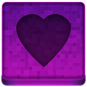 Pink Heart Icon 128x128 png