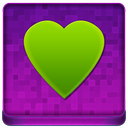 Pink Heart Coloured Icon