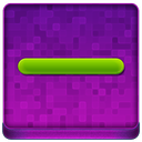 Pink Minus Coloured Icon 128x128 png