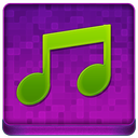 Pink Music Coloured Icon 128x128 png