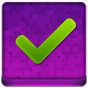 Pink Ok Coloured Icon 128x128 png