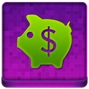 Pink Piggy Coloured Icon 128x128 png