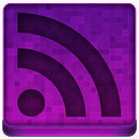 Pink RSS Icon 128x128 png
