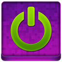 Pink Shutdown Coloured Icon 128x128 png