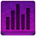 Pink Statistics Icon 128x128 png