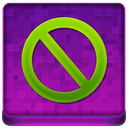 Pink Stop Coloured Icon 128x128 png