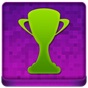 Pink Trophy Coloured Icon 128x128 png