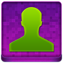Pink User Coloured Icon 128x128 png