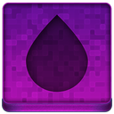 Pink Water Drop Icon