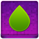 Pink Water Drop Coloured Icon 128x128 png